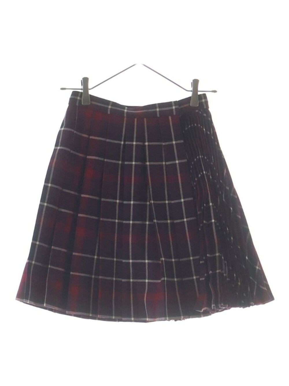 Dior Pleated Skirt Red Purple 34
